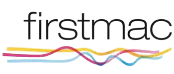 Firstmac logo featuring colourful, interwoven lines.
