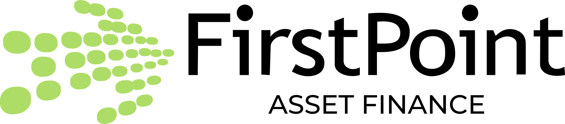 FirstPoint Mortgage Brokers logo, secondary colour reverse.