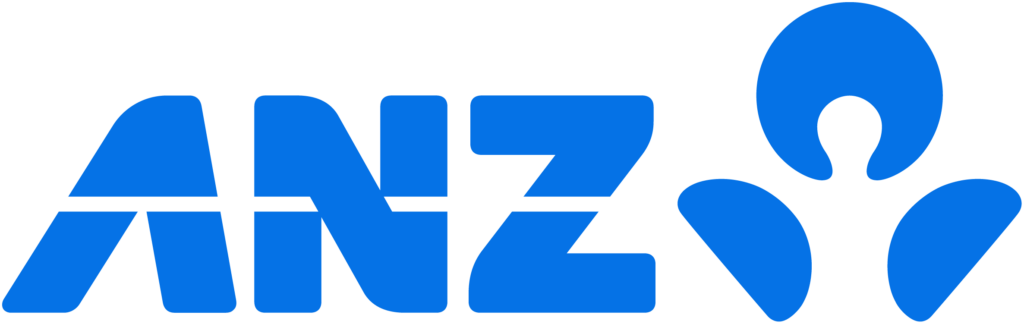 ANZ logo representing a trusted lender partnership for FirstPoint Mortgage Brokers in Australia.