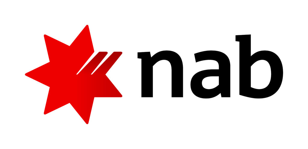 nab logo, representing a trusted lender partner for FirstPoint Mortgage Brokers in Australia.