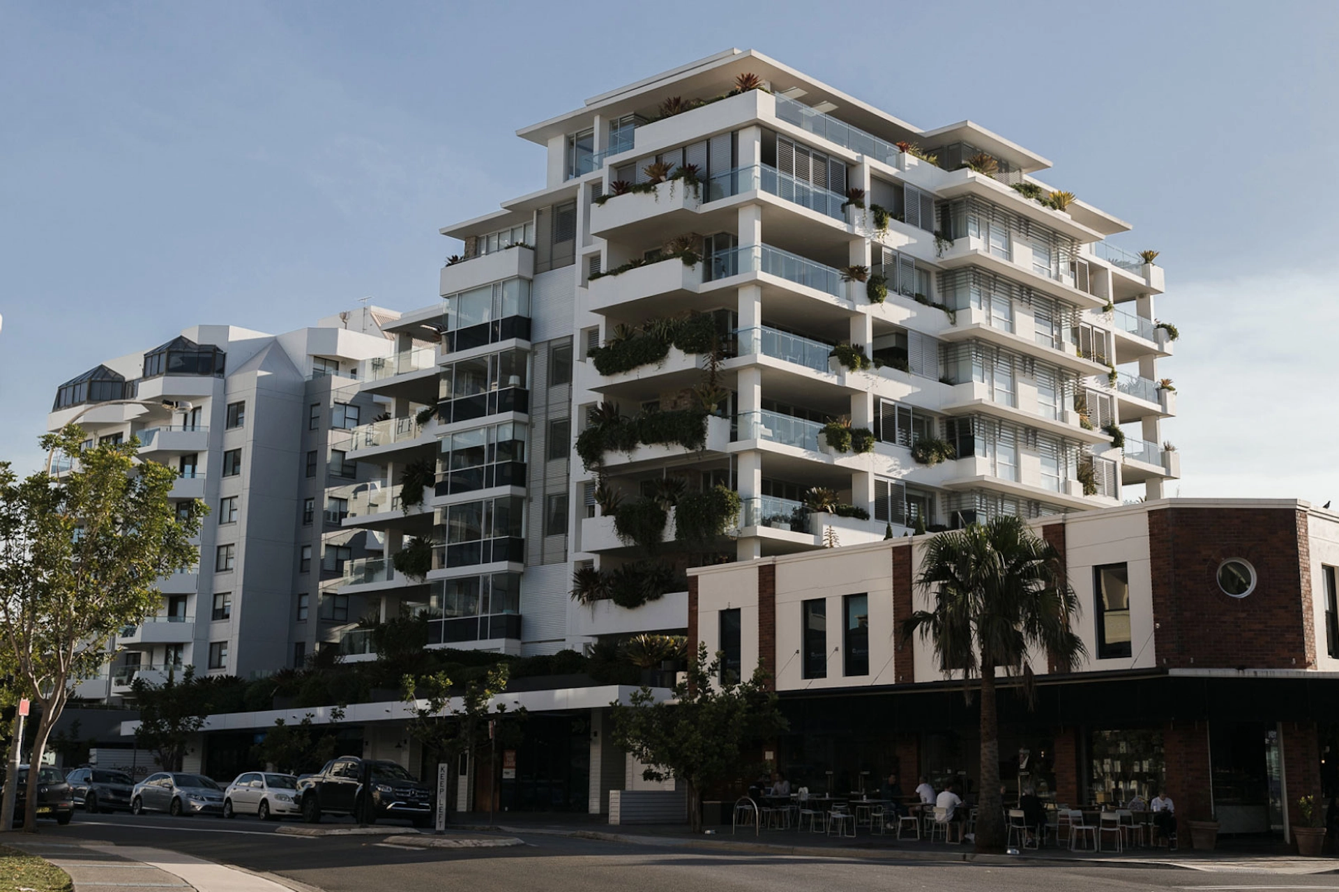 Modern apartment building showcasing potential investment property opportunities in Australia.