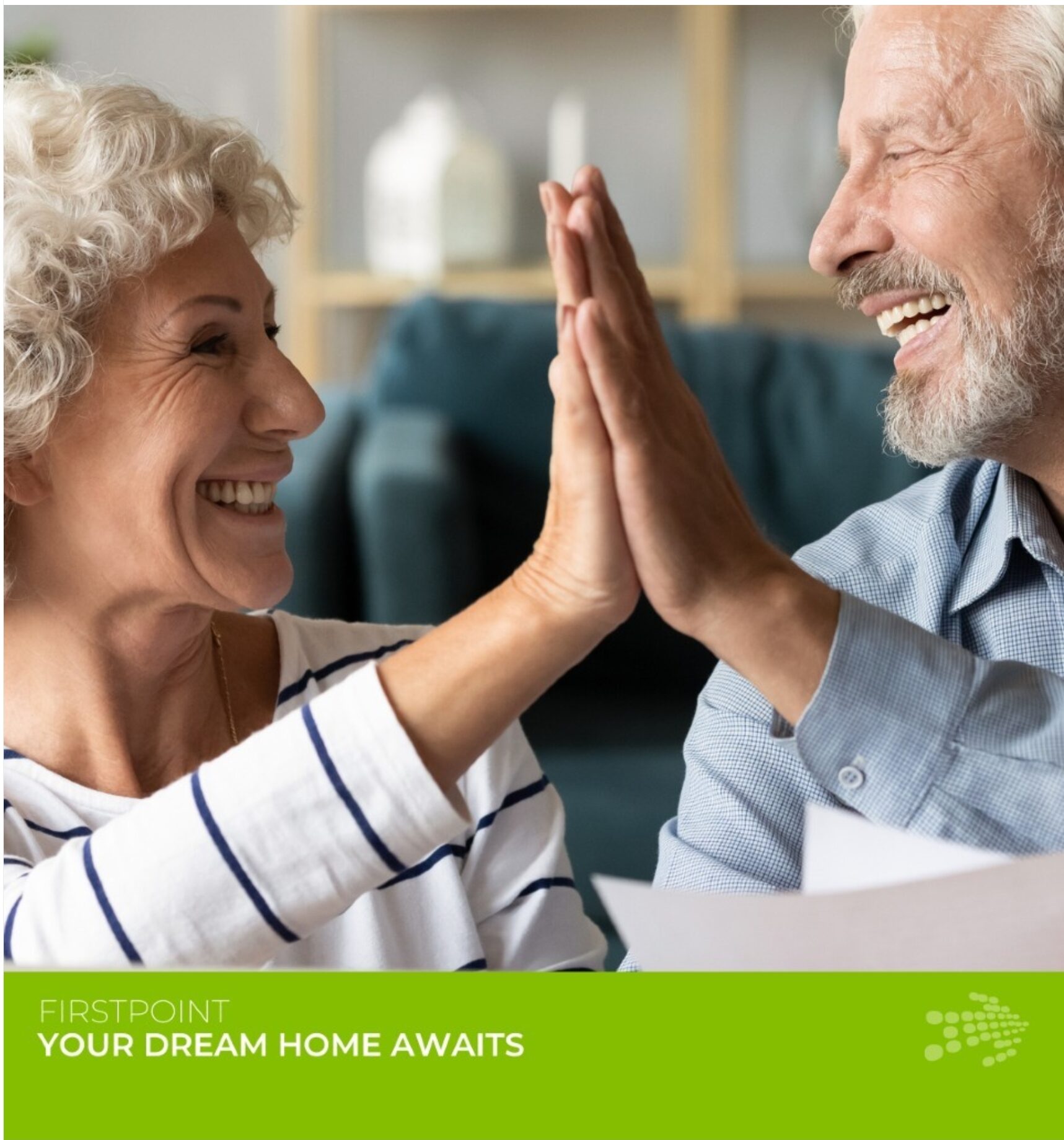 Happy couple celebrating a successful home loan refinancing decision in Sydney.