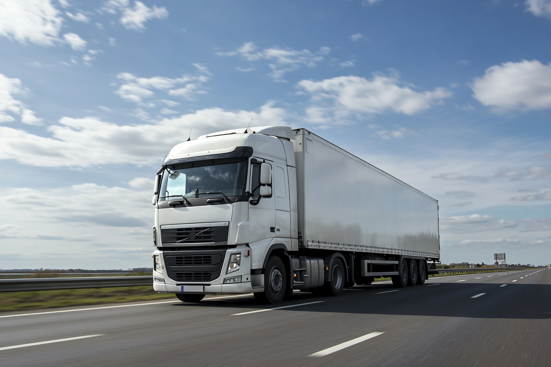 a white truck. asset finance liverpool