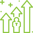 Upward trending arrows representing business growth and financial expansion in Australia.